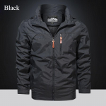 2024. aasta kiirelt kuivav meeste jope jakk Tuulejope, sportlik, kevadine ja s&uuml;gisene vaba vabaaja tuulekindel &uuml;hev&auml;rviline k&otilde;va korpusega jope M must