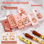 6 tk / komplekt Capybara vaikne korrigeeriv teibi gradientv&auml;rvi suur mahutavus vaikne kate korrigeeriv lint Kooli kontoritarbed roosa