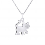 LEA &; ARTHUR - laste ripats "CAT" muster - roodiumiga kaetud 925 sterling h&otilde;be