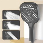 Uus 13 cm suur paneel, 3 režiimiga du&scaron;ipea k&otilde;rgsurve veemassaažiga du&scaron;ipea koos filtrielemendiga vannitoatarvikud 1PCS hall