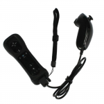 Wiimote'i kontroller + Nunchuk + integreeritud Motion Plus Nintendo Wii Black jaoks