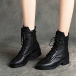 Euroopa ja Ameerika Retro L&uuml;hikesed Saapad Naiste 2024 Uued Mitmek&uuml;lgsed Pehmest Nahast Keskmise Kontsaga Pl&uuml;&uuml;sist Naiste Saapad Zapatillas De Mujer 40