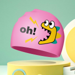 Uued laste silikoonist ujumism&uuml;tsid poistele t&uuml;drukutele armsad multifilmi ujumism&uuml;tsid veekindlad pikad juuksed k&otilde;rvakaitse laste ujumism&uuml;ts