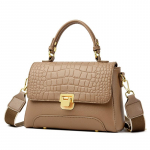 Moodne naiste krokodillimustriga PU-nahast p&otilde;ikkott vaba aja &uuml;hev&auml;rviline v&auml;ike ruudukott Luksusliku disainiga daami k&auml;ekott