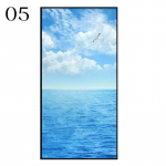 Privaatsusaknakile Mere&auml;&auml;rne maastik Prinditud klaaskleebised Staatilised klambrid Vin&uuml;&uuml;lkleebised Kodu Toa Decor Aknatoonimine 40x90cm