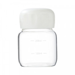 Uus borosilikaatklaasist sojapiima kohvikruus armas lekkekindel klaasist veepudel kaasaskantav v&auml;ike hommikus&ouml;&ouml;gikruus naistele valge