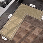 K&ouml;&ouml;givaip L-kujuline libisemiskindel p&otilde;randamatt Diatomiga muda imavad matid Kodukaunistuse vaip &Otilde;li imav imitatsioon Linased vaibad 90x135x45cm