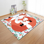 Multifilmsed Loomad V&auml;rviline Rebane Flamingo 3D Tr&uuml;kiga Vaibad Elutuppa Magamistuppa Ala Vaip Laps Kodu Dekoratsioon Vaip Laste Tuba M&auml;ngumatt 80 x120cm