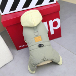 Tuulekindel lemmiklooma mantel Jumpsuit koera kampsun kutsika riided kassid jope kombinesoonid soe talv roheline