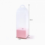 1 tk l&auml;bipaistev roosi lillekarp plastist koogi pakkekarp Lillepoodide pakkimiskarbid DIY pulmadeks s&otilde;brap&auml;eva kinkekarp Other