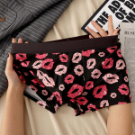 Romantiline br&auml;ndi Moeprint Aluspesu Meeste Bokser Puuvillane Hingavad alusp&uuml;ksid Meeste Bokserid Suurus M-3XL 3XL