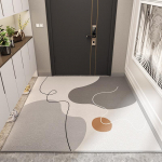 Mustusekindel sissep&auml;&auml;su uksematt, &otilde;ues, pehme k&ouml;&ouml;givaip, libisemiskindel p&otilde;randakaitse, tervitus uksematt 100*130cm