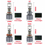2 TK 100W H4 LED Len Mini Esitule Pirnid Bi-LED Projektorl&auml;&auml;tsed Esituli Autole Mootorrattale H7