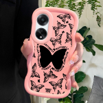 V&auml;rvitud muster Big Wave Edge pehme silikoon materjal Macaron telefoni &uuml;mbris p&otilde;rutuskindel kaitsev kummist &uuml;mbris OPPO Reno Realme jaoks OPPO AX7 valge