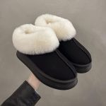 Botas t&eacute;rmicas de nieve para mujer. Botas sin tirantes con cordones y cierre de algod&oacute;n para oto&ntilde;o e invierno. Tallas 36-42 36 pruun