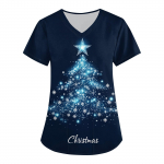 Naiste moe j&otilde;ulutr&uuml;kiga l&uuml;hikeste varrukatega V-kaelusega v&auml;ike t&ouml;&ouml; T-s&auml;rk XXXXXL