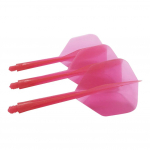 6/3 tk 2BA Integreeritud Noolelennud Varras Kukkumisvastane Professionaalne L&auml;bipaistev Plastikust Lennud ja Varrased Noolem&auml;ngu Tarvikute Komplekt