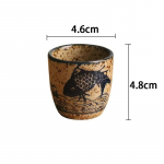 50 ml Hiina retro keraamiline teetass keraamiline kruus Jaapani sake tass N&otilde;ud Teetassid Isiklikud &uuml;he tassi joogin&otilde;ud Armas