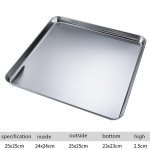 304 Lameda p&otilde;hjaga roostevabast terasest kandiline k&uuml;psetuspann Multifunktsionaalne magustoidu sirge servaga k&uuml;psetusplaat K&ouml;&ouml;gi hoiustamisvahendid