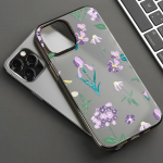 Mobiiltelefoni&uuml;mbrised iPhone 11 13 15 Pro Max 12 14 Pro Max &uuml;mbrisele iPhone 16 15 Plus 13 Pro 12 j&auml;&auml;tunud tekstuuriga maalitud koomiksililled iPhone 11 valge