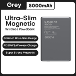 QOOVI Power Bank juhtmevaba kiirlaadimine PD20W &uuml;li&otilde;huke v&auml;line aku kaasaskantav laadija Magsafe'i jaoks iPhone'i jaoks 16 15 14 13 12 5000mah kuld