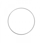 ANNEAU EN M&Eacute;TAL ARGENT 15 CM Gris, Argent