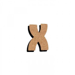 Lettre en bois m&eacute;dium - LE GEANT DE LA FETE - 15 cm - Marron - Adulte - Mixte - Objets d&eacute;coratifs - Artisanal