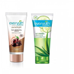 Everyuth &scaron;okolaadi ja kirsi n&auml;opakk 50 g ja toitev aloe vera ja kurgi geel, 100 g, kombineeritud pakend