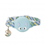 J&auml;lgimisseadme hoidja lemmiklooma kaelarihm kellukesega Reguleeritav helkuriga koera kassi kaelarihm AirTagi &uuml;mbrise jaoks GPS-i leidja tarvikud Kassipoja kutsika tarvikud S sinine