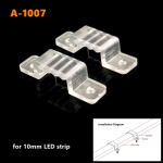 20/50/100 tk Komplekt LED Neoonriba Kinnitusklamber 10/12/14/18mm Silikoontoru Valgus Plastikust Pannal Painduva Lindi Tarvikud 20pcs