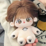 20 cm armas puuvillane nukk alasti beebinukk riietus beebiriided pluus &uuml;likond t&auml;idisega m&auml;ngunukkude kollektsiooni kingitus Skeletonless