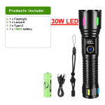 100000 luumenit K&otilde;rge v&otilde;imsusega LED taskulambid 3000M pika ulatusega taskulamp Kaasaskantav taskulamp Kaasaskantav lamp 26650 V&auml;lit&ouml;&ouml;de Matkamise Latern