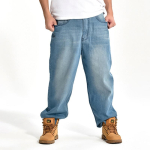 Meeste laiad kottp&uuml;ksid Hip Hop Skateboard Denim P&uuml;ksid Street Dance Rap P&uuml;ksid Meestele 6XL helesinine v&auml;rv