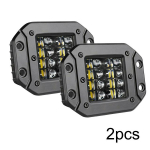 5 40W s&uuml;vistatav LED t&ouml;&ouml;valgusti traktoritele, paadile, autole, maastikus&otilde;idukile 4x4, 12V 24V prožektor LED valgusriba auto s&otilde;idutuli 2pcs 40W flush mount