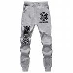 One Piece Anime Vabaaja Paelpingiga Sweatpantsid - Trafalgar Law, Luffy & Whitebeard teemalised, Ideaalne paaridele, Kevad- ja s&uuml;gisr&otilde;ivad XL