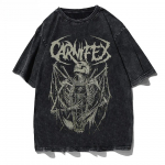 Suvine gooti T-s&auml;rk meestele Esteetiline lahtine unisex T-s&auml;rk Punk Tume grunge t&auml;navamood Gooti top Harajuku puuvill meeste riided M must
