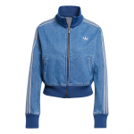 adidas Naiste Adicolor Denim Treeningjakk Indigo Denim Naistele Streetwear JD2570 XL