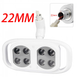 8 LED Hambavalgusti Suukaudne Valgus Hambaraviks Operatsioonivalgusti Tool Induktiivne Infrapuna Prožektor Suuhooldus Hammaste Valgendamise T&ouml;&ouml;riist 22mm valge