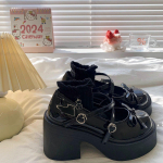 Naiste kevadised &uuml;mara ninaga pumbad paksu kontsaga Mary Jane kingad platvormkingad naistele kleit &uuml;li&otilde;pilastele naiste Lolita kontsakingad 39