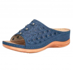 Naiste PU-nahast kingad Mugav platvorm, lame naiste vabaaja pehme suure varba jalakorrektsioon sandaalid, ortopeedilised jalakorrektorid 43 pruun