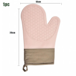 1 tk ahjukindad silikoonkindad k&otilde;rgel temperatuuril vastupidavad p&otilde;letusvastased ja libisemiskindlad k&ouml;&ouml;giriistad mikrolaineahjus k&uuml;psetamiseks magustoiduriistad roosa