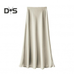 Naiste Pikk Seelik Elastne K&otilde;rge V&ouml;&ouml;koht Sile Pind Kalasaba Seelik K&uuml;lgmise Lukuga &Uuml;hev&auml;rviline J&auml;ljetu Hingav Seelik L aprikoosi