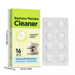 Puhastustabletid kohvimasinale Puhastusvahend Katlakivieemaldaja Tabletid Ohutud ja T&otilde;husad Katlakivieemaldustabletid K&otilde;ikidele Kohvi Espressomasinatele 16tabs