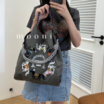 Embroidery Shopping Bag Women'S Fashion Niche Large Capacity Shoulder Bag Tide large