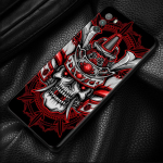 Samurai Oni maski &uuml;mbris Xiaomi Poco X3 NFC M3 M4 Pro 4G 5G F3 GT jaoks Mi Civi 11T 10T 10 Pro 5G 11 Note 10 Lite 5G Shell jaoks Mi Civi