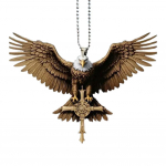 Auto tahavaatepeegli rippuv ornament Kotkas Jeesuse rist Auto auto salongi kaunistuse ripats Acc S8R2 A-One size