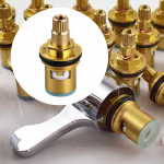 Faucet Cartridge Convenient High Performance Leakproof Easy to Use, Parts, Replacement for Kitchen Brass and Iron