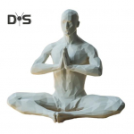 Joogamees Figuur Abstraktne Padmasana Joogide Kuju Lauaarvuti Mediteeriva Mehe Skulptuur Elutoa Joogatoa Dekoratsioon C