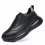 Meeste kingad s&uuml;gis ja talv 2024 uued vabaaja nahkkingad meeste jooksu spordijalatsid meeste pehme tallaga s&uuml;gis 43 must