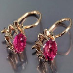 Trendikad naiste ovaalsed tsirkoonk&otilde;rvar&otilde;ngad temperament Elegantne disain Luksuslikud naiste rippuvad k&otilde;rvar&otilde;ngad Esteetilised ehted punane